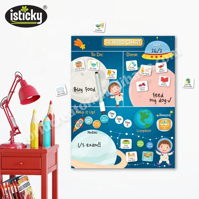 Weekly Achievement Wall Sticker Behavior Chart For Kids Learning