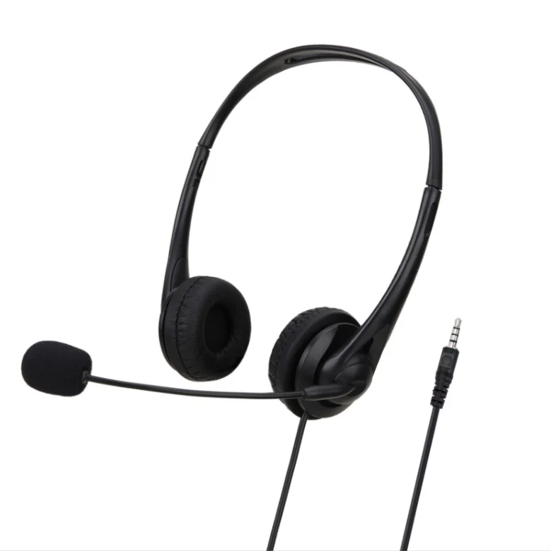 wired computer USB headphones call center headsets for microphone light weight for office /Skype