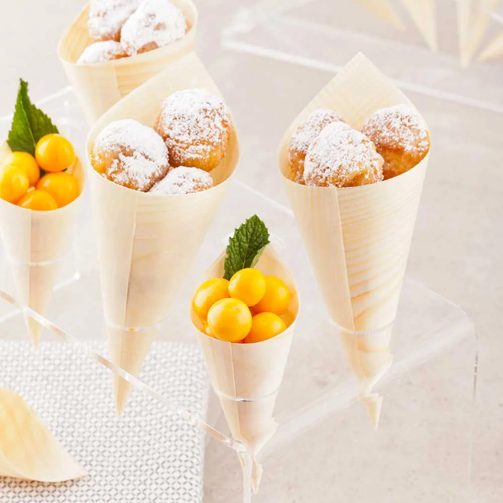 
Clear Plastic Plateau Cone Stand - 8 slots - 12 1/2