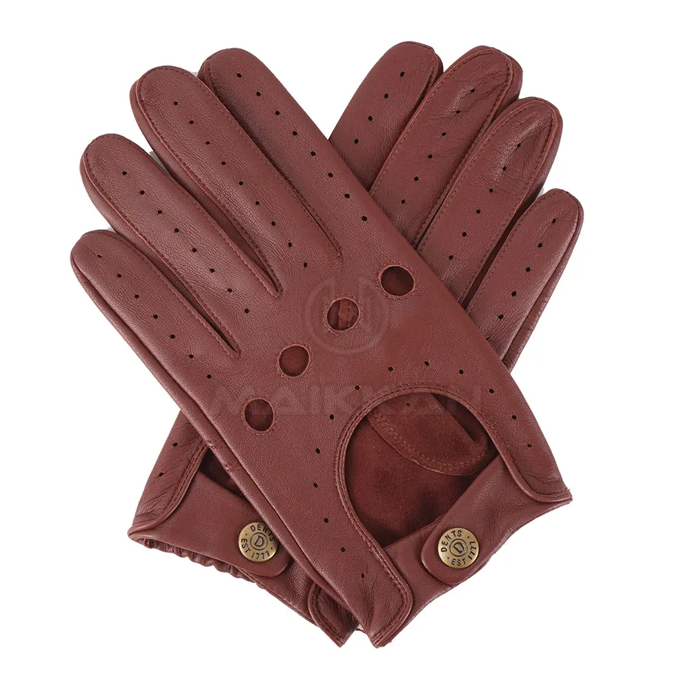 Top Quality Real Leather Driving Gloves Men OEM Factory Wholesales Driving Gloves