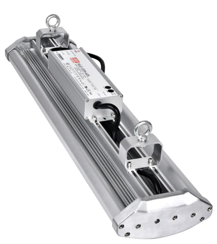 China manufacturer 40w 60w 80w100w120w150w200w tube shell fluorescent lamp tri-proof light LED linear high bay light