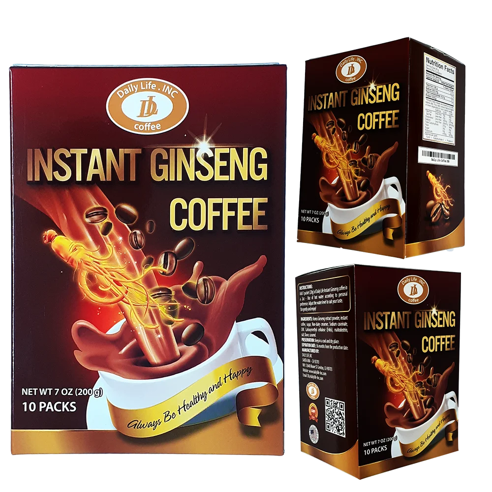 High Quality MA6 Manufacturer Caffeeinated INSTANT GINSENG COFFEE 4IN1  From Vietnam