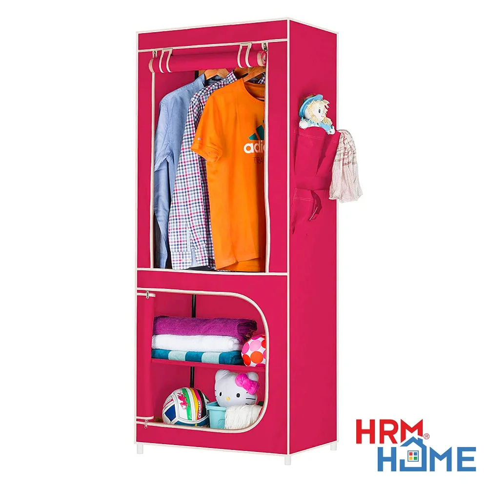 Convenient Assemble modern closet non-woven folding wardrobe