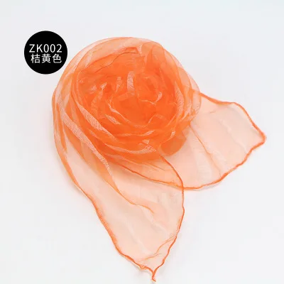 Children perform silk scarf kindergarten dance square pure color nylon scarf