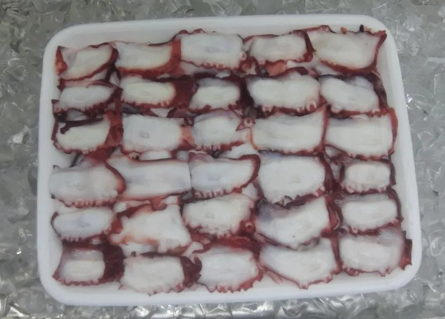 Вкусные замороженные нарезанные ломтики осьминога для суши по заводской цене Вьетнам готовые к отправке