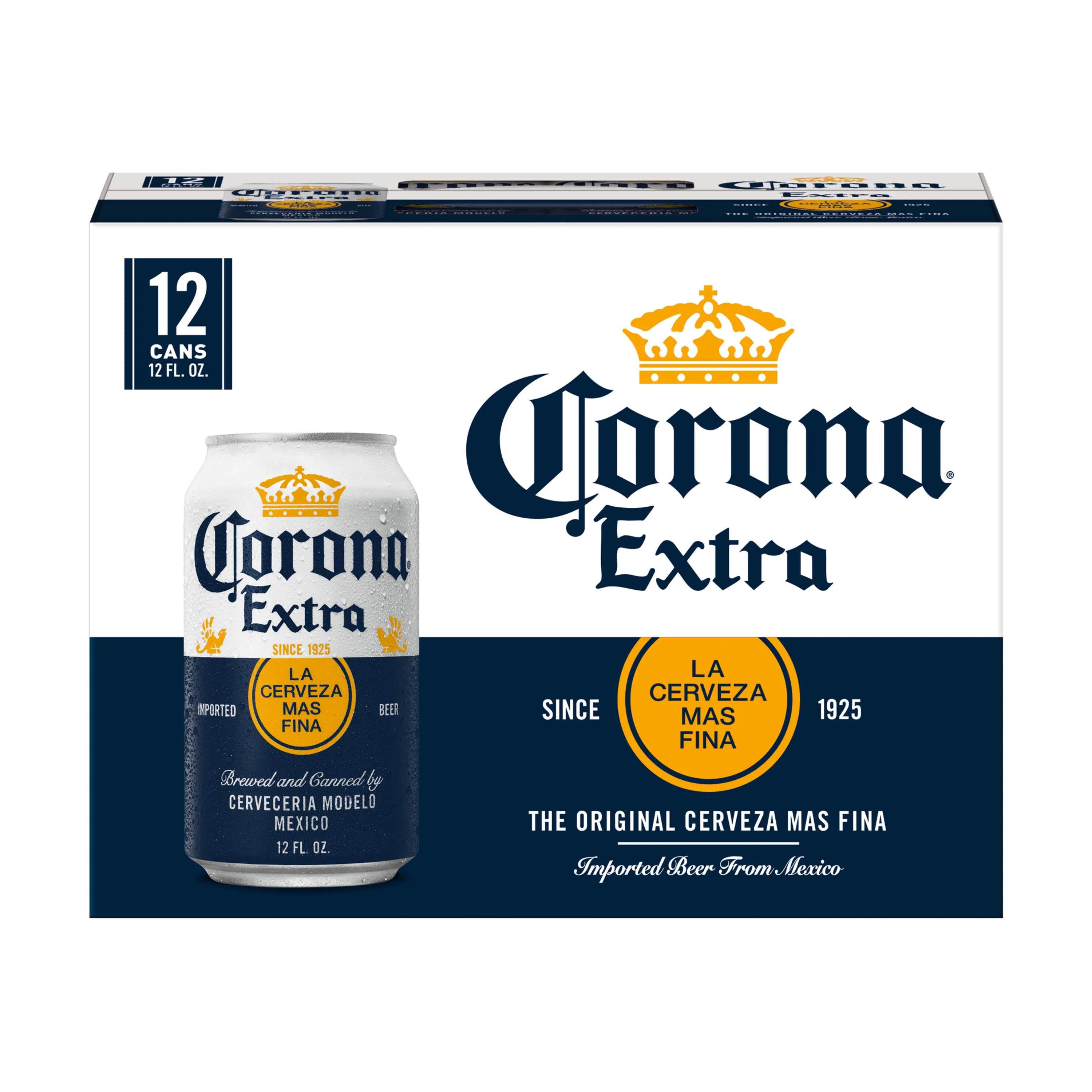 
wholesale Corona Extra Lager Beer, 12 pk 12 fl oz Cans, 4.6% ABV 
