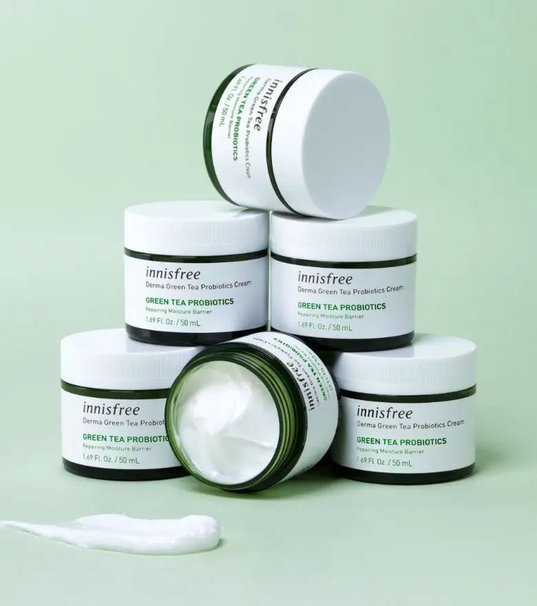 Amazon Топ уход за кожей [innisfree] Derma зеленый чай пробиотический крем 50 мл Корея лучшая Косметика оптовая продажа OEM ODM доступно