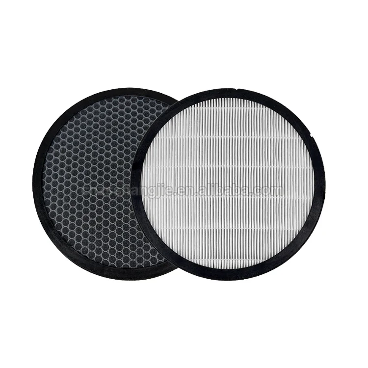 Customized high performance air purifier round activated carbon hepa filter