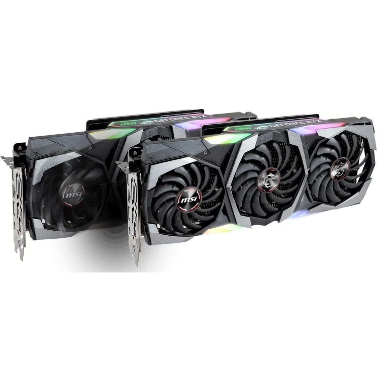 MSI NVIDIA GeForce RTX 2080 SUPER GAMING X TRIO 8G Used Graphics Card with GDRR6 256-bit Memory Ray Tracing Turing Architecture