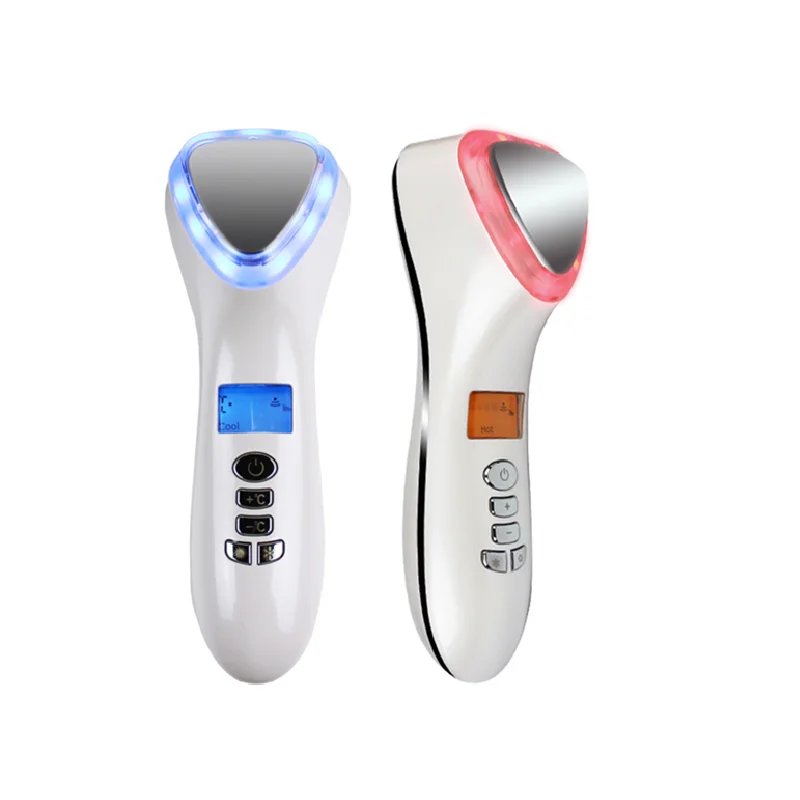 Face Target Area 1 Year Warranty ABS Material White/Gold Colors Hot And Cold Photon Beauty Instrument