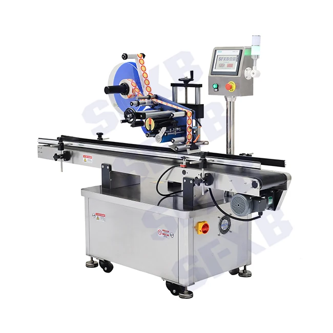 SFXB SF-3010 product line custom automatic scratch card plastic bag flat labeling machine