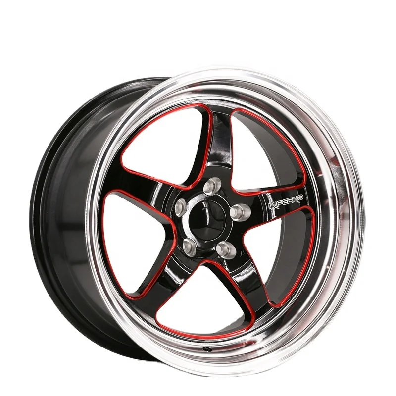 18X9.5J черные фрезерованные окошко для губ с