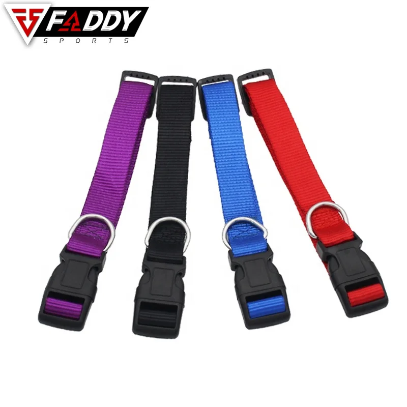  Оптовая продажа с завода регулируемый нейлоновый собачий ошейник отстегивающейся пряжкой на заказ оптом