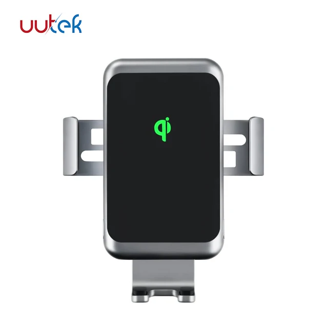UUTEK Brand new smart phone holder base automatic induction touch qi wireless 15W charger C18