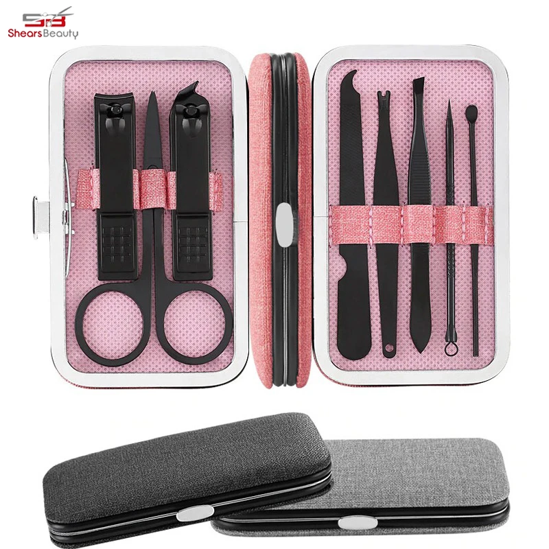 Nail Clippers Set Black Stainless 12 in 1 For Men And Women Manicure Pedicure Kit Luxury Nail File Sharp Nail