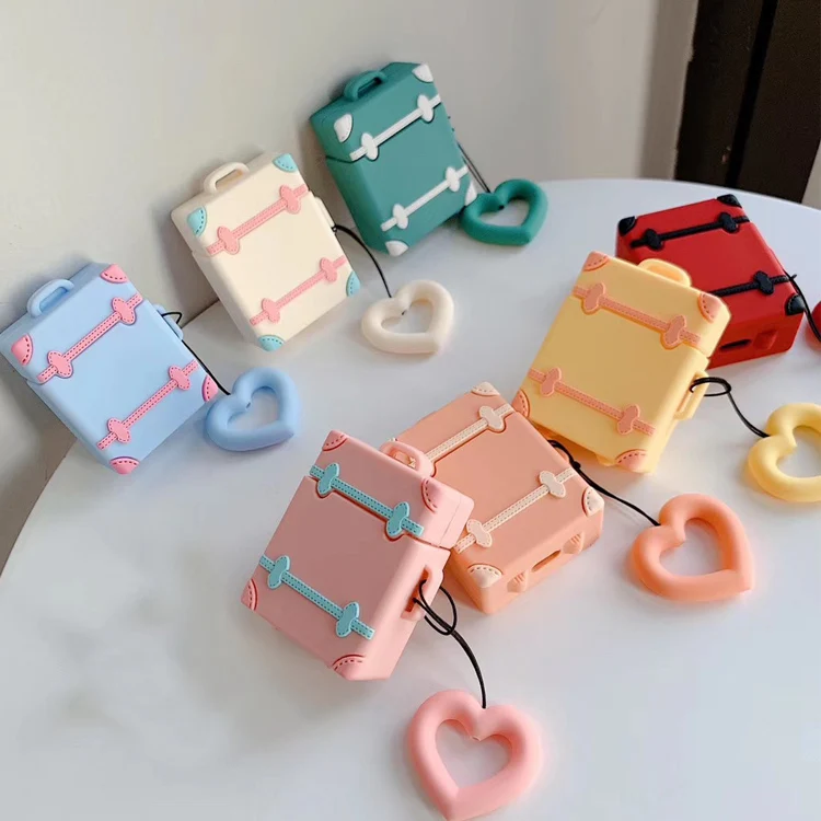 3D Cartoon For Airpods Wireless Charging Case For Airpod Case Strap For Airpod 1/2/pro Case Stitch