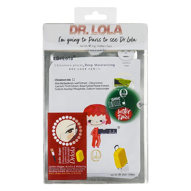 Korean Skin Care Line Chinatown player Dr.Lola maskpack standard PET