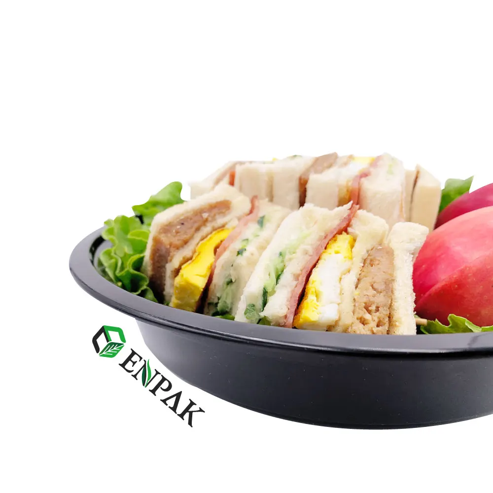 Disposable Stackable storage box PP togo plastic noodle bowl take away food container