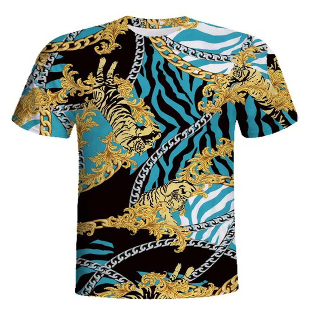 
3d lion Print Designed Stylish Summer T shirt Brand Tops Tees 
