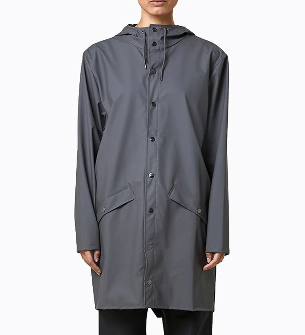 Waterproof Raincoat Rain Jackets and Raincoats Nylon Long Rain Jacket Black Adult Waterproof Long Raincoat