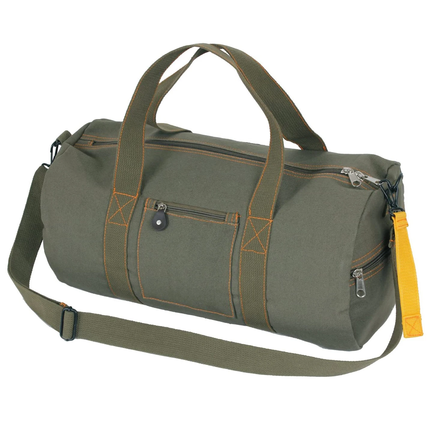 Heavy Duty Canvas Travel Duffel Bag Zipper Closure Man Woman Gym Sports Fitness Camping Outdoor Equipment Weekend Duffel Bag