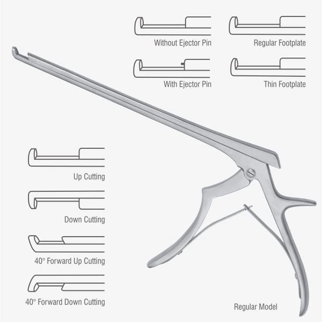 Surgical Instruments Rongeurs Punches & Cutters Kerrison Punches  Ferris-Smith Kerrison Punch Plier Grip Style Handle.