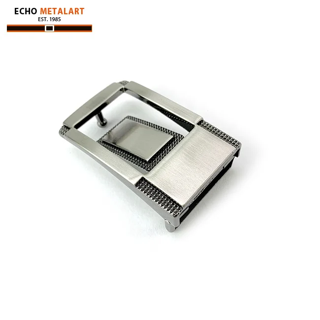 Grid dotted decoration on 30mm belt buckles for men