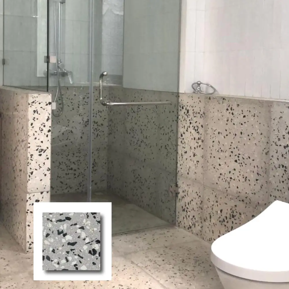 Серая плитка для ванной комнаты-современная терраццо Бали лучшего качества