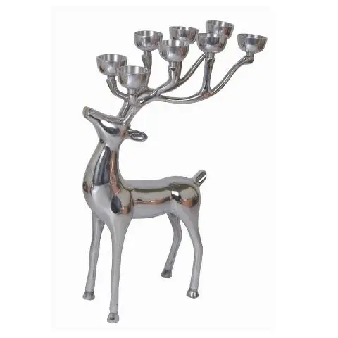 Handmade customized  antique elegant modern Latest casual Decorative Reindeer Designed 6 Light Candle Holders