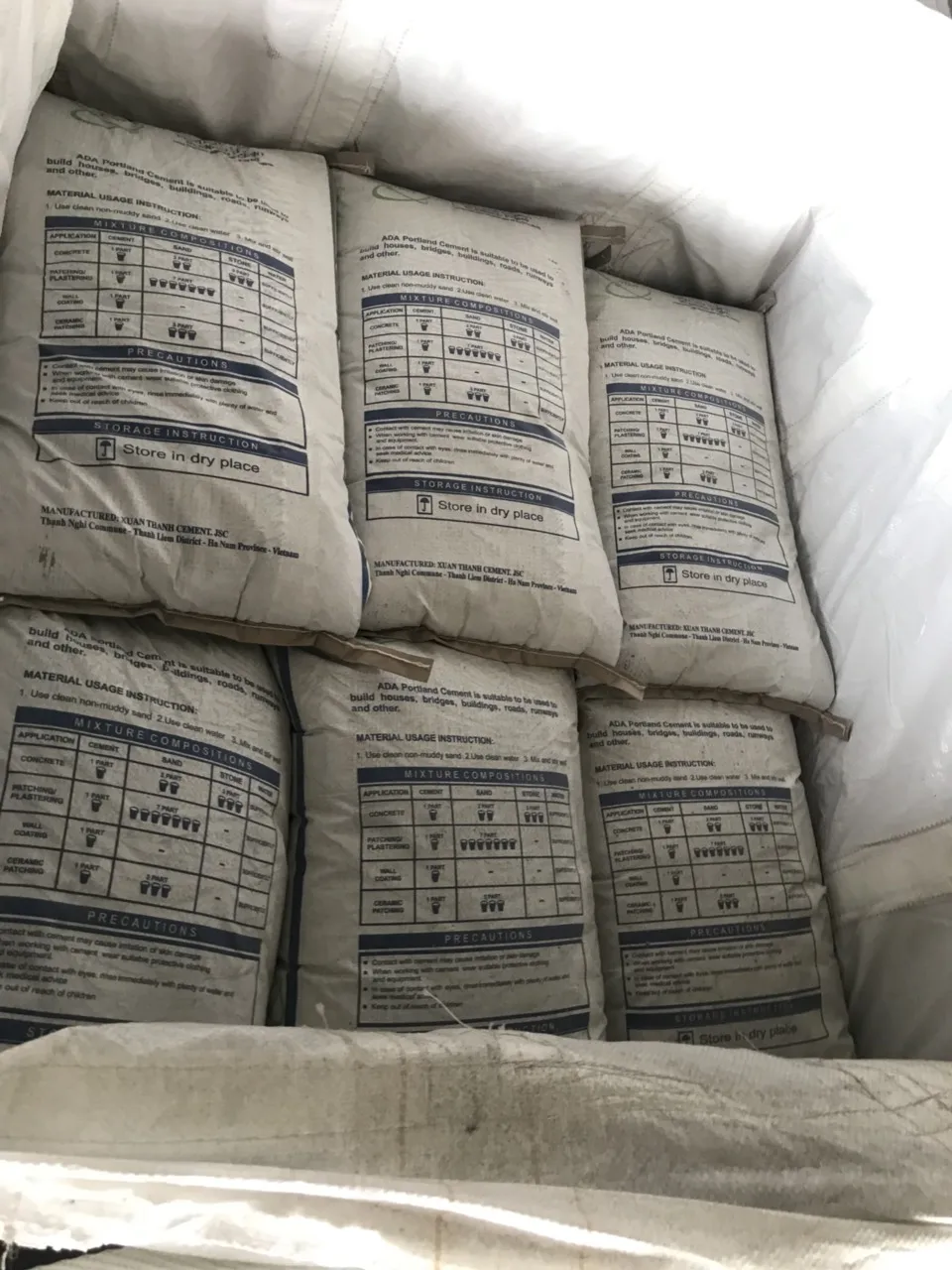 price portland cement 42.5 N/R  in bulk made in vietnam