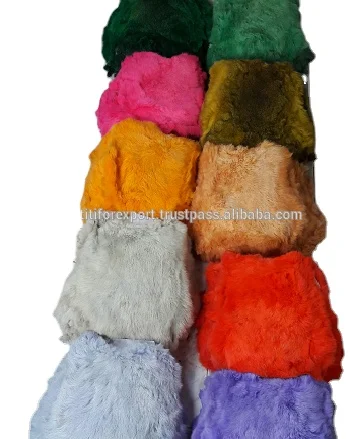 Dyed Rabbit Fur Pelt