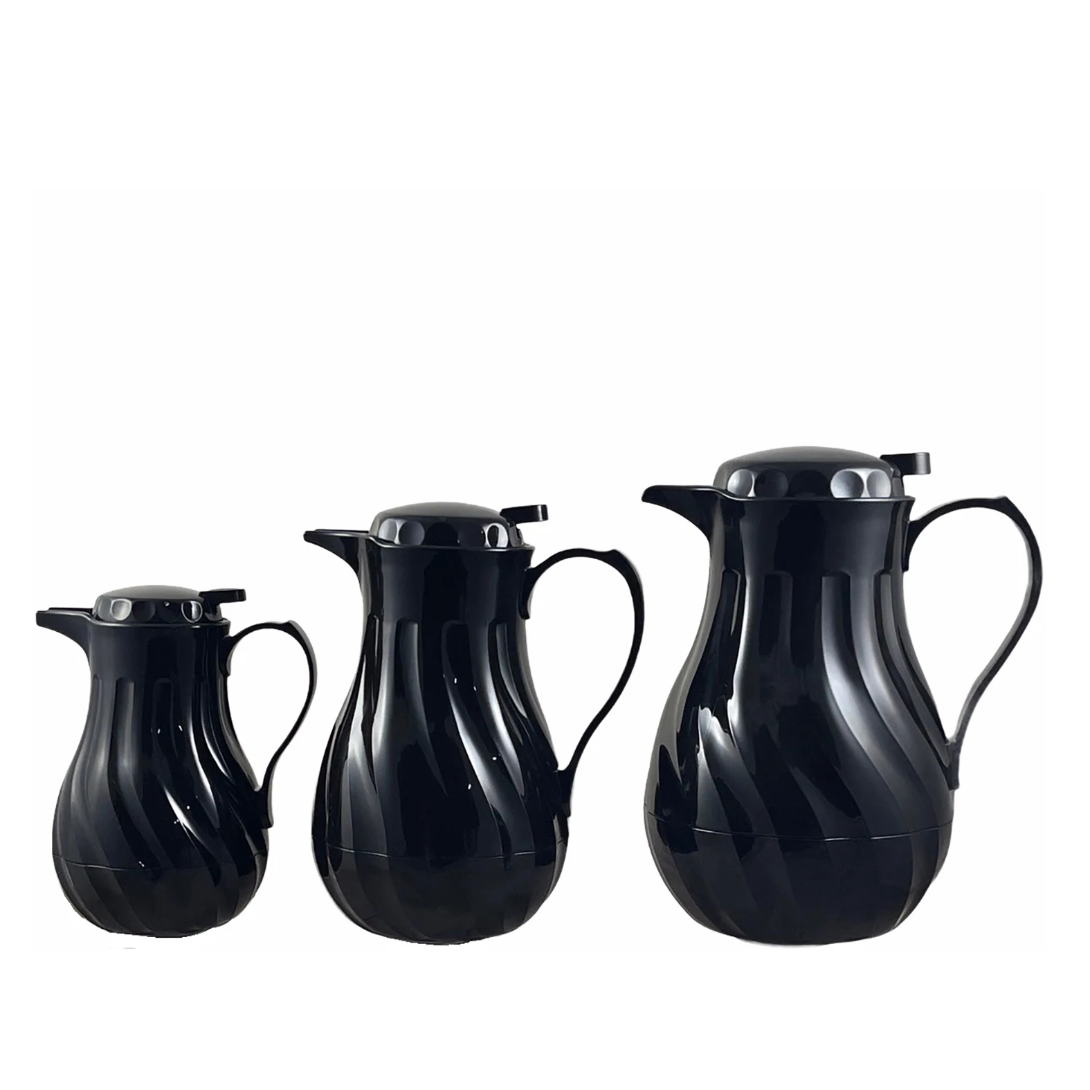 
0.5L / 1.2L / 2L swirl PU Insulated Thermos, beverage server, for restaurant or home use, thermal coffee carafe 