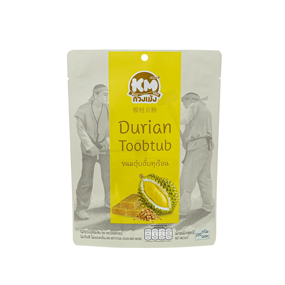 Vegan Peanut Candy With Durian Thai Snack Nutrition Benefit And Good Taste 100g