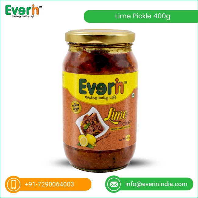 
Lime Pickle Glass Bottles 400g 