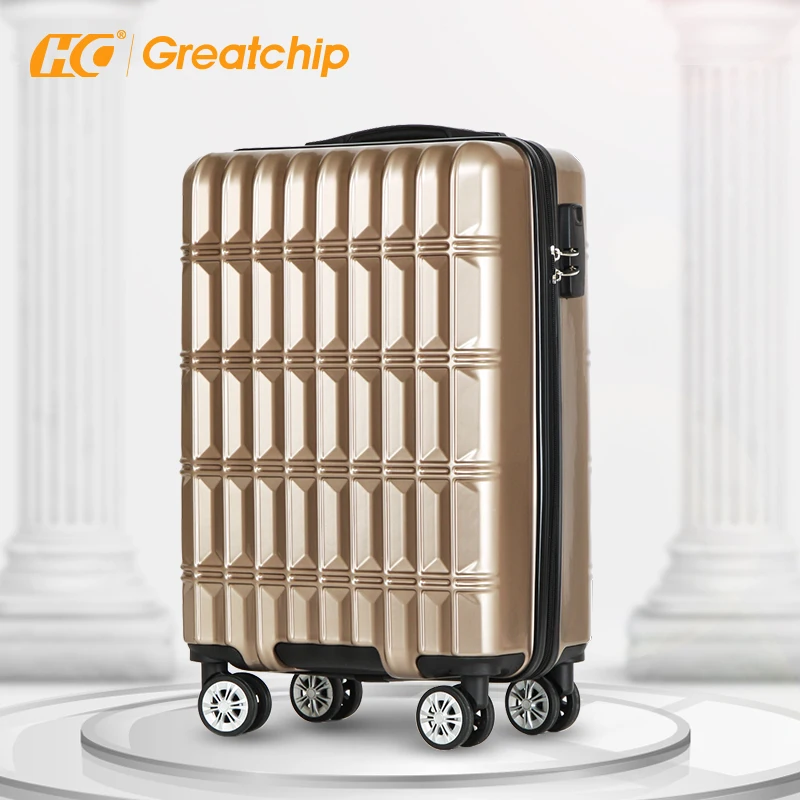 4 wheels trolley custom hand carry-on travel bags hard shell abs travelling bags luggage suitcase sets