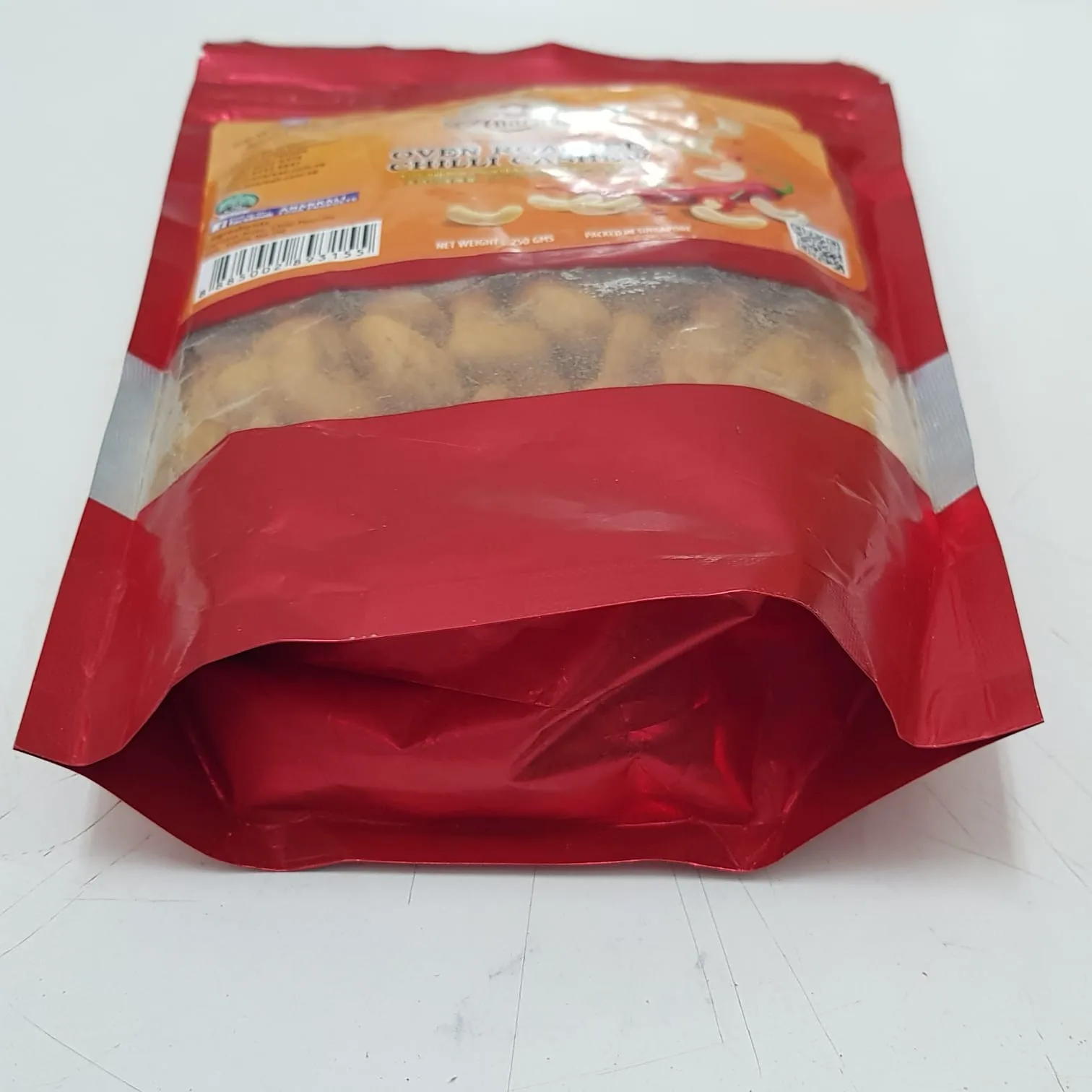 
Anarkali Brand Salty and spicy 250g Oven Roasted Chilli Cashew Nuts 