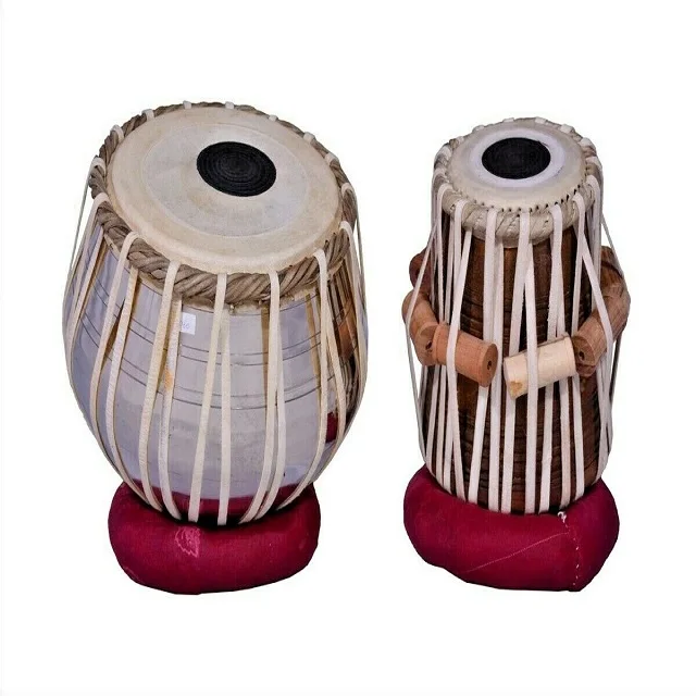 Professionals Musical Instrument Tabla Steel Bayan, Sheesham Wood Dayan Brass Drum Educational high classical sound
