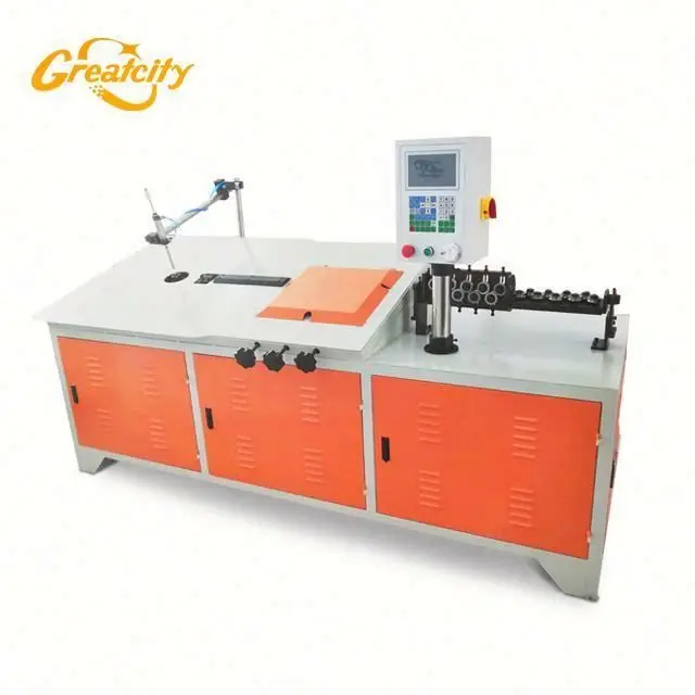 Factory hot sale 2d cnc 2-6mm stirrup/iron/steel/metal wire forming machine 206
