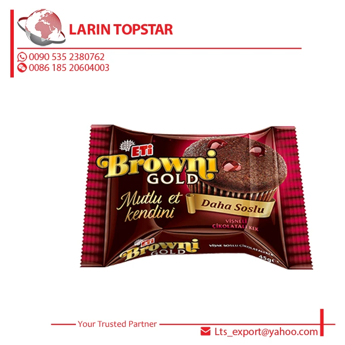 (High Quality Cake )ETI Cake BROWNI GOLD VISNE 45GR