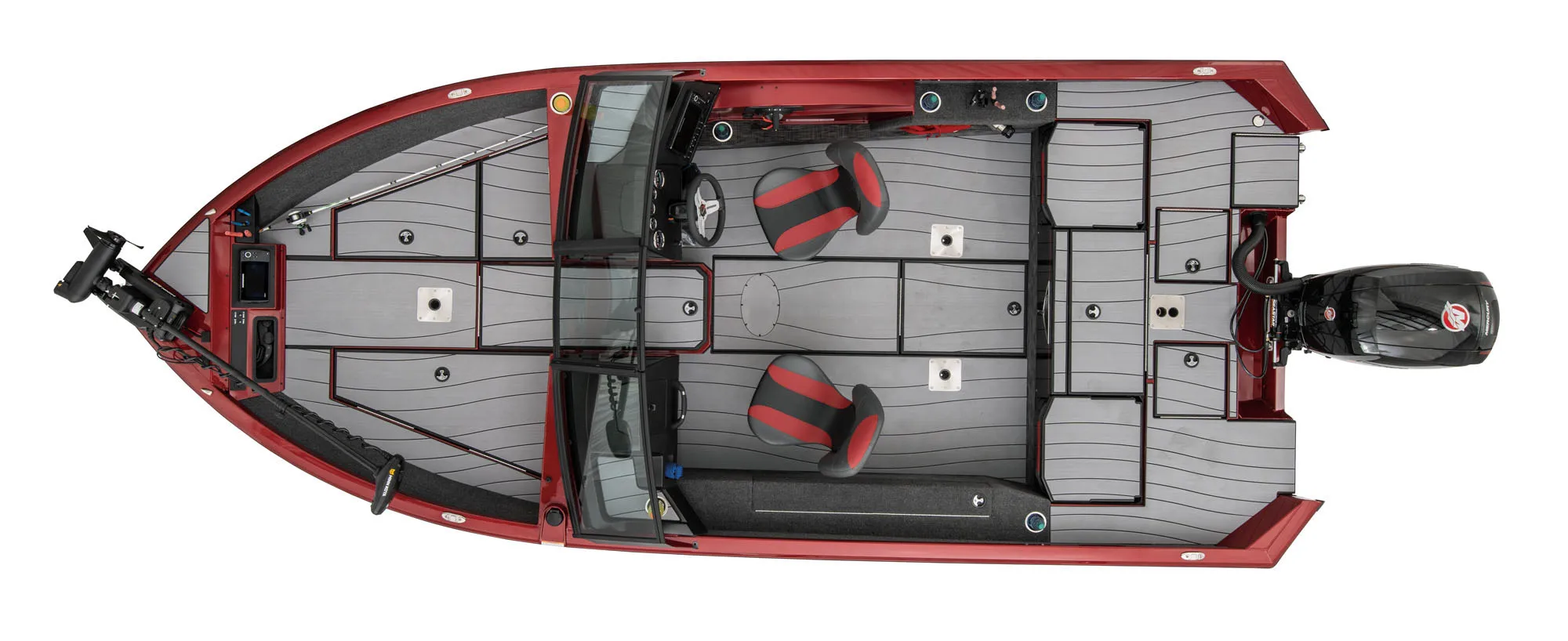 Ecocampor Best Small Lake Inflatable Aluminum Fishing Vessel Bass Boat With Trolling Motor