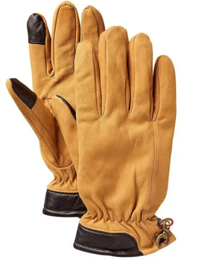 OEM 100%, индивидуальные мужские перчатки из нубука с наконечниками для сенсорного экрана