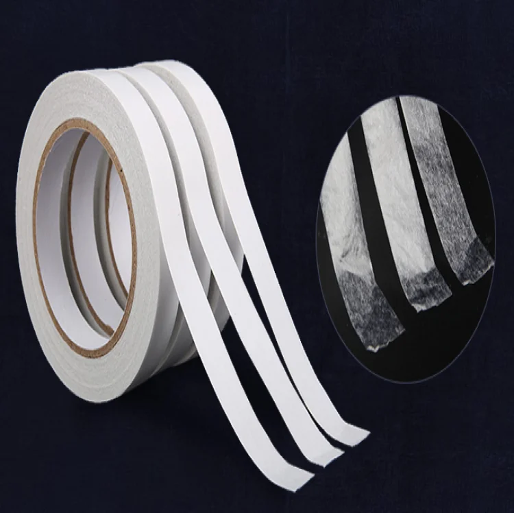 Tissue solvent acrylic self adhesive paper roll thin industrial double sided tissue tape