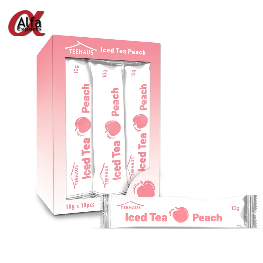 Любимый цейлонский листья персика, смешанные 2 в 1, мгновенный премикс, сушеный персик, ледяной чай, порошок для мгновенного холодного чая