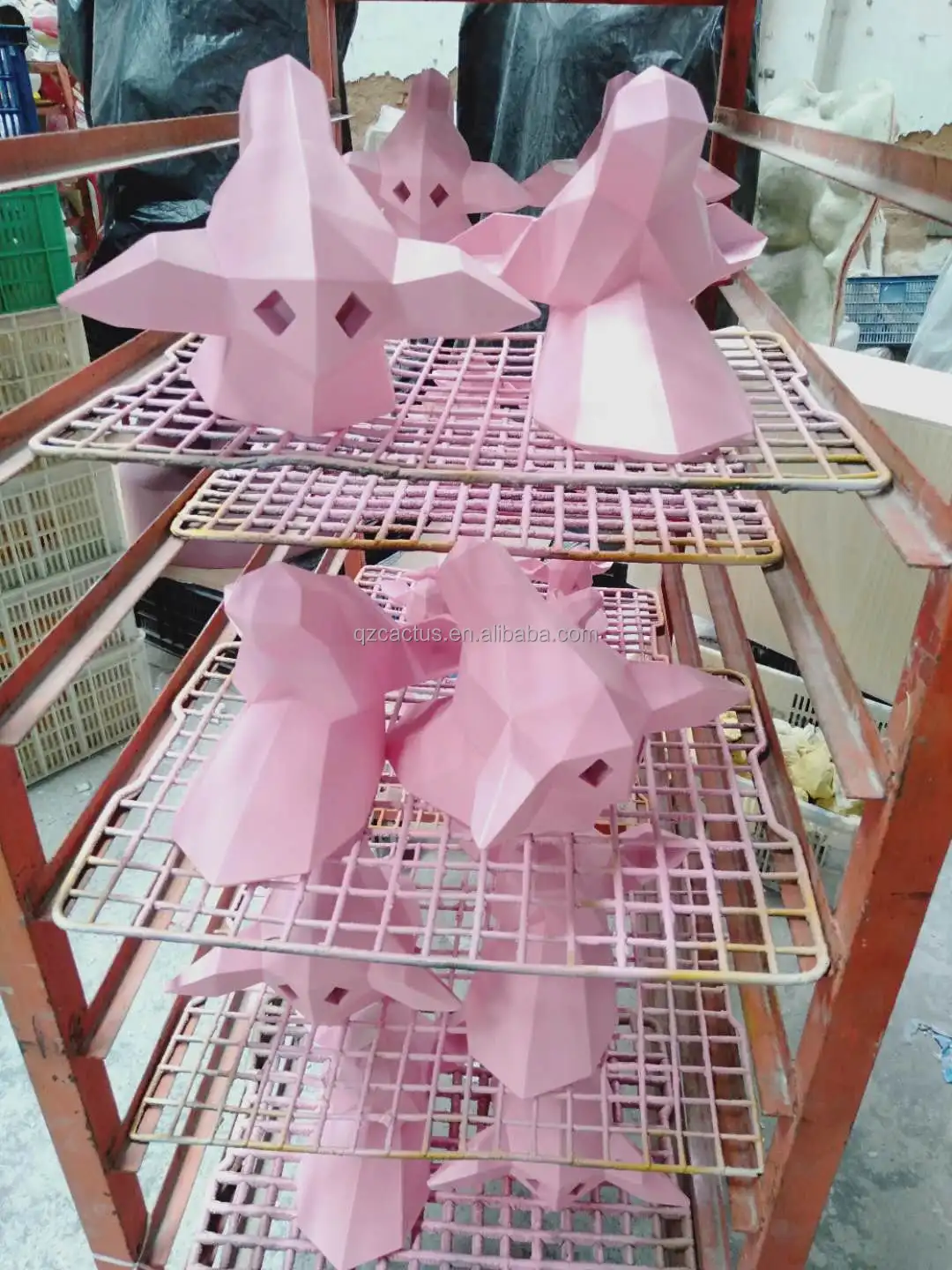  3D статуя головы оленя декор для стен комнаты скульптура 43*16*36 см фигурка животного подвесные полимерные украшения дома настенное