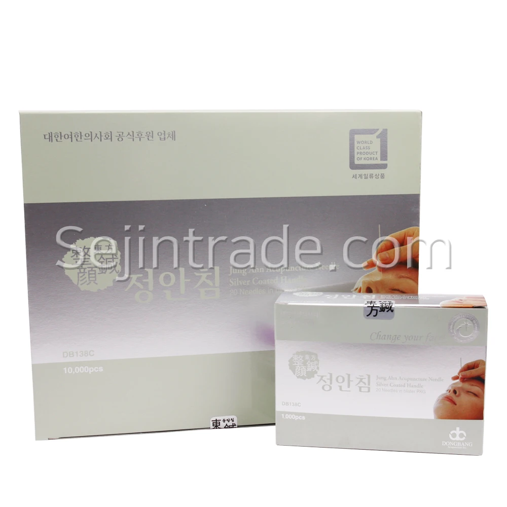 
Community Modern ACUPUNCTURE NEEDLE For Acne, Blister Package, Silver Coated Dong Bang Facial Needles DB138C (1,000 PCS/BOX) 