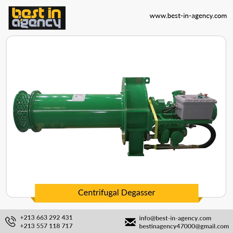 Low Energy Consumption Easy Operational Centrifugal Degasser for Gas Cut Drilling Fluid