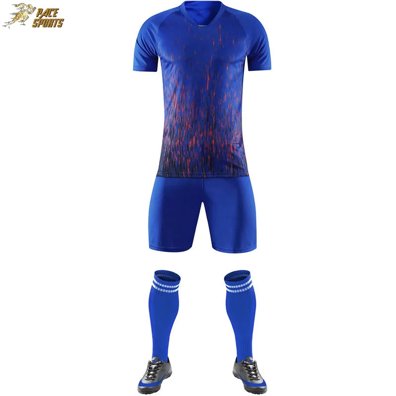 Оптовая продажа дышащая удобная футбольная Джерси изготовленная на заказ Мужская одежда комплекты футбольной формы с сублимационной печатью