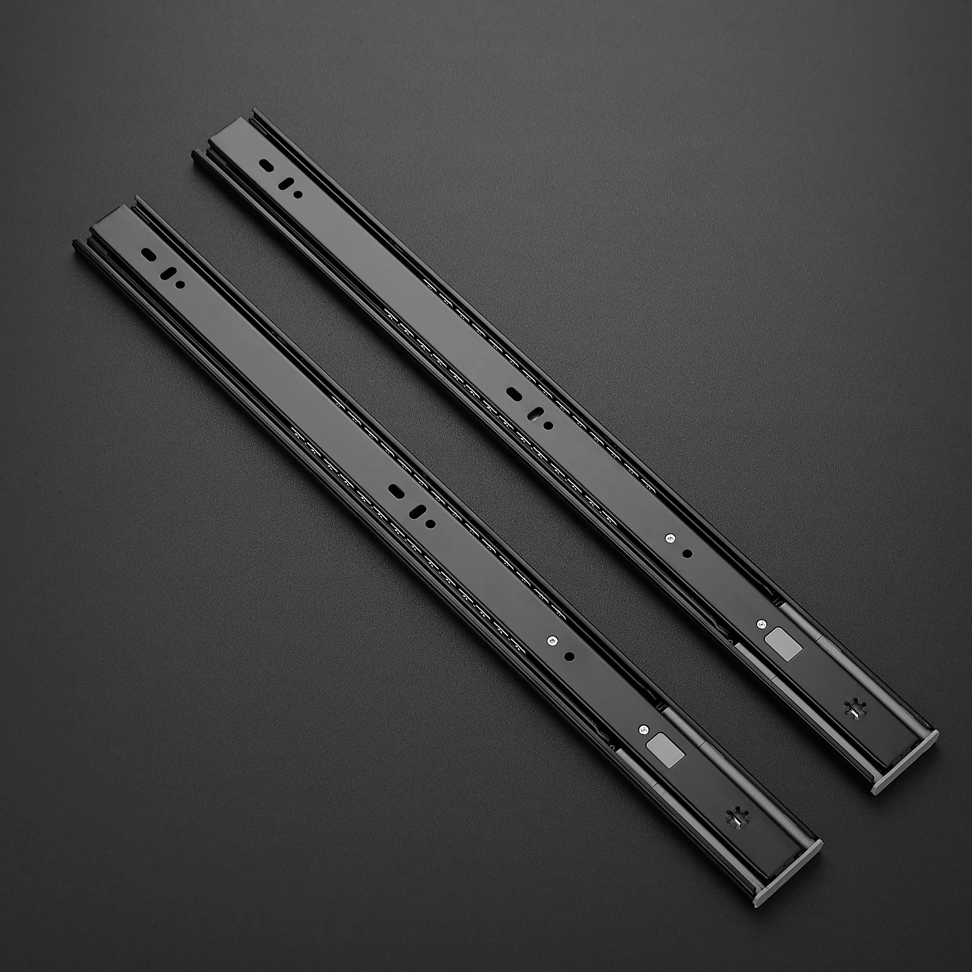 Универсальный для мягкого закрытия дверцы встройной с выдвижными ящиками босоножки без задника с открытыми пальцами; Черные канал слайд для мебели скользящий выдвижной ящик на рельсах