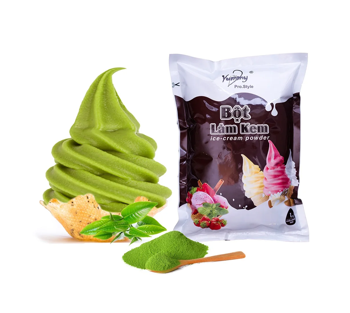 High Brand Soft Ice Cream Making Powder DVA0013 Yummy Ice Cream Quality Best Manufacturer From Vietnam