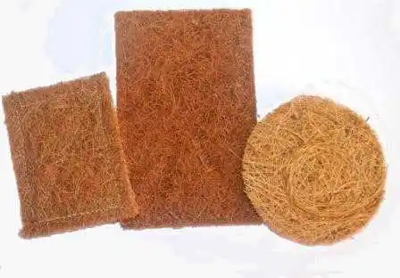 Factory Wholesale COCONUT SCRUBBERS LOOFAH NATURAL COCONUT KITCHEN SCRUBBER FOR DISH WASH